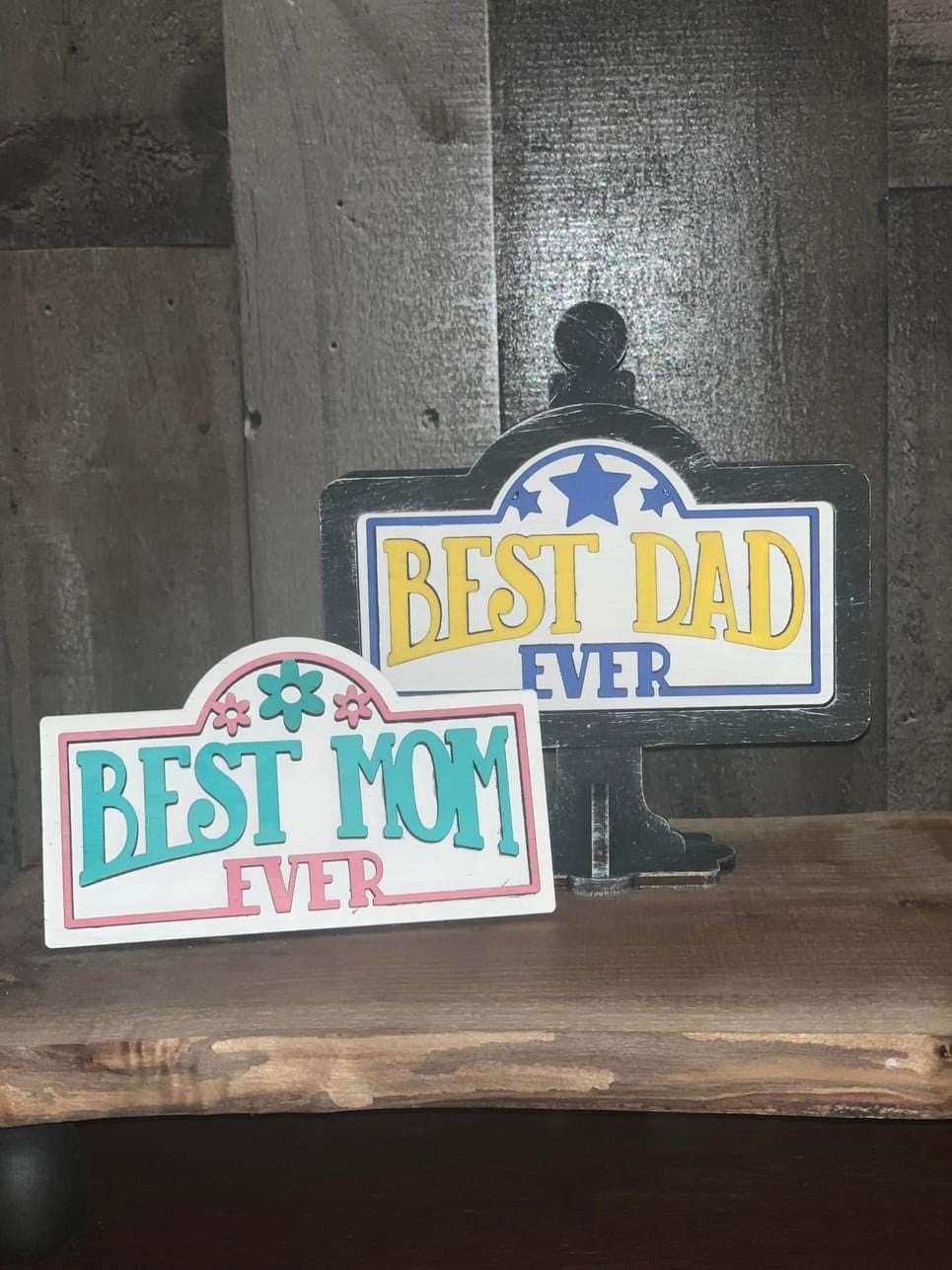 Tabletop Marquee Mom & Dad